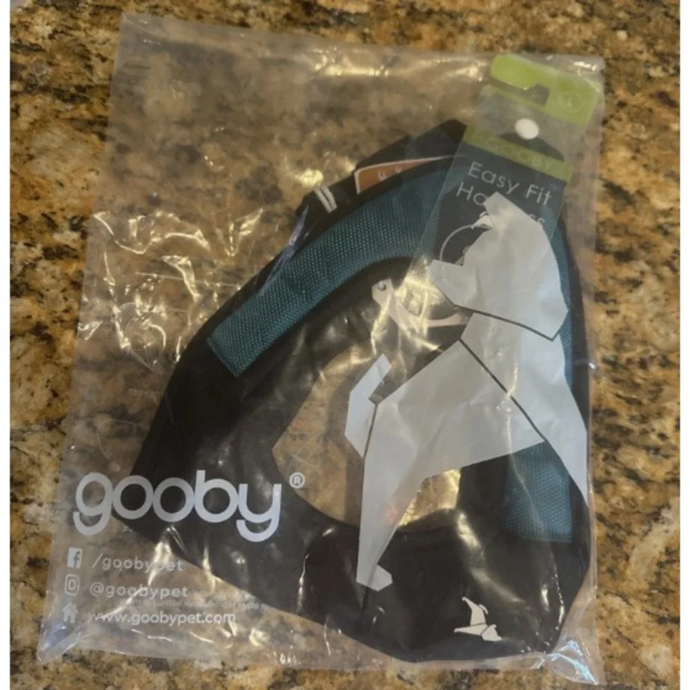 No-Pull Dog‎ Harness - Gooby Escape Free, Easy Fit Harness, Turquoise, Large USA